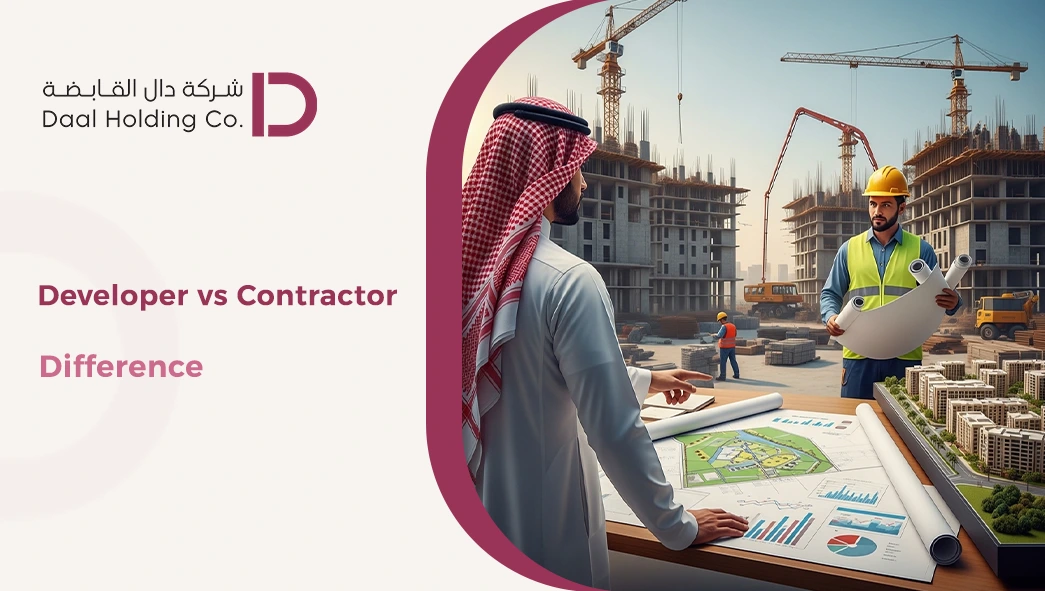 الفرق بين المطور العقاري والمقاول