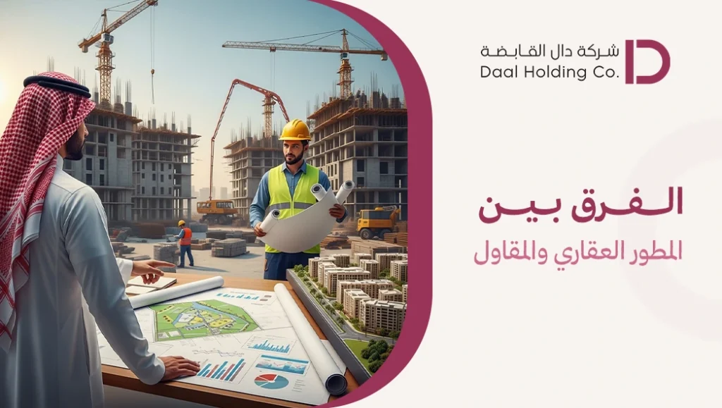 الفرق بين المطور العقاري والمقاول